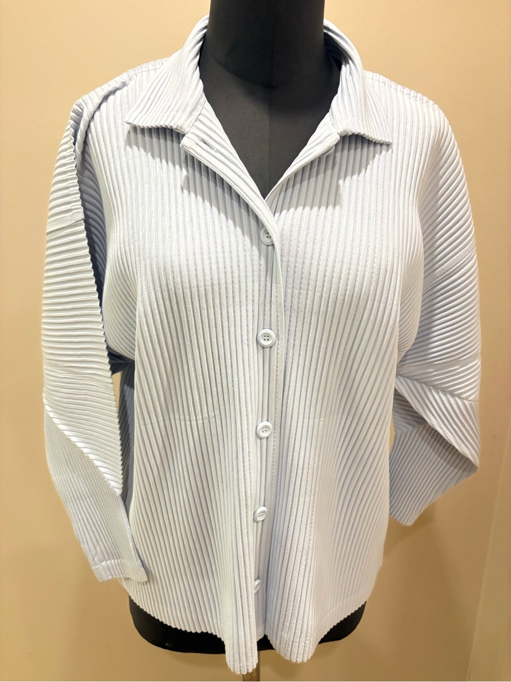 Made in Japan brand new Homme Plisse Light Blue pleated cardigan/ jacket (unisex